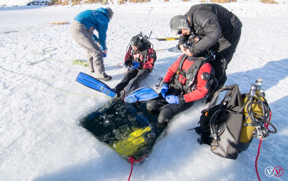 Plongée sous glace