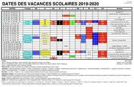 Vacances 2019 - 2020